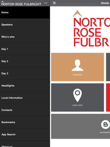 Norton Rose Fulbright Events for iPad screenshot 2