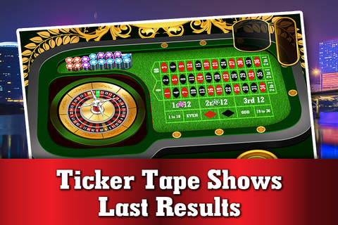 Macau Roulette Table FREE - Live Gambling and Betting Casino Game screenshot 3