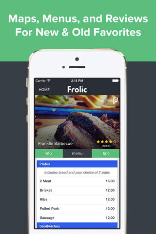 Frolic - Decide Restaurants & Bars to Eat & Drink at with Friends screenshot 4