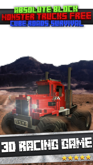 Absolute Block Monster Trucks Free - Cube Roads Survival