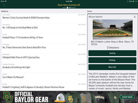 【免費運動App】Baylor Bears Gameday LIVE-APP點子