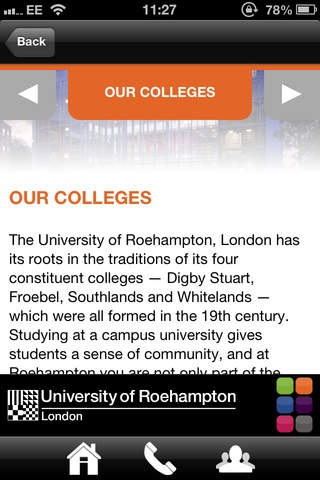 University of Roehampton screenshot 2