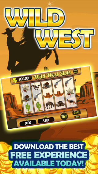 AAA Wild Wild West Xtreme Cowboys Slots - Lucky Coin Blast Free