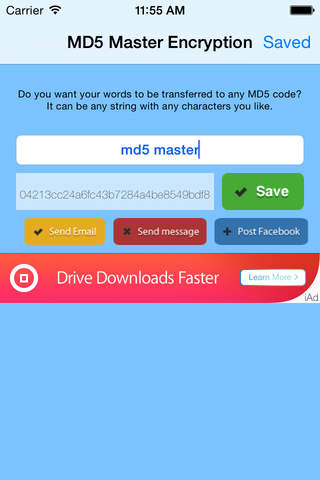 MD5 Master Encryption Free for iPhone screenshot 2