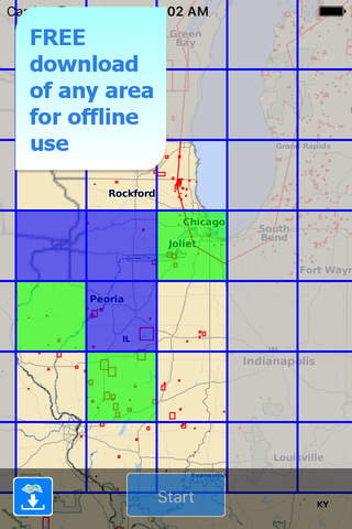 Aqua Map Illinois Lakes GPS screenshot 4