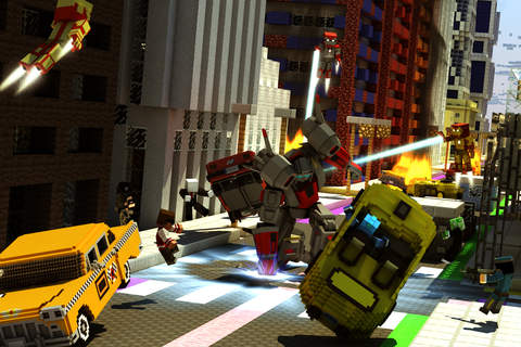 Block Iron Robot 3 - Fantasy Formers Survival and Multiplayer Mini Game screenshot 4
