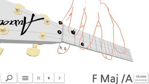 【免費音樂App】Awadon Chord 3D - Guitar, Ukulele and Guitalele 3D-Fingering Model-APP點子