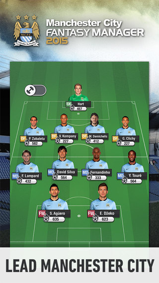 Manchester City Fantasy Manager 2015 - Lead your favourite football club