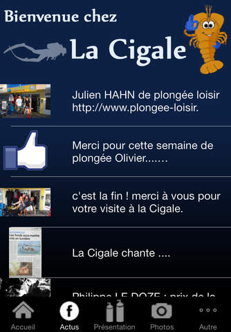 La Cigale Plongée Cannes, Mandelieu la Napoule screenshot 2