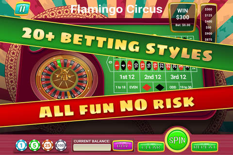 Flamingo Sun Circus Roulette - FREE - Exotic Vegas Casino Game screenshot 4