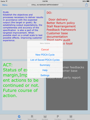 PDCA Cycle screenshot 3