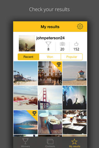 winspired - photo contests for Instagram screenshot 4