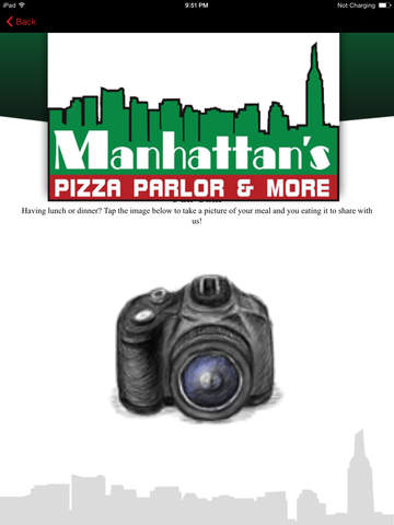 Manhattans Pizza Parlor & More HD screenshot 2