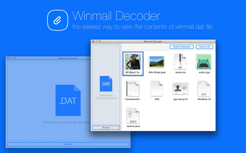 Winmail Decoder - winmail.dat 解码工具[OS X]丨反斗限免