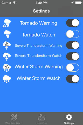 Weather Warning - Severe Weather Push Notifications screenshot 3