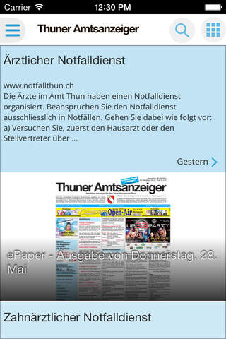Thuner Amtsanzeiger Mobile screenshot 2