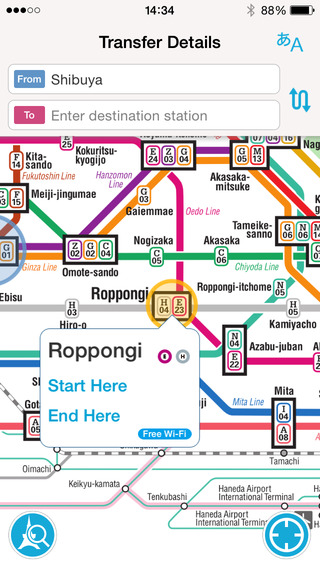 Tokyo Subway Navigation for Tourists