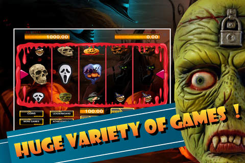 777 Lucky Halloween Slot Machines : Double Zombies & Vampire Jackpot Game Free screenshot 3