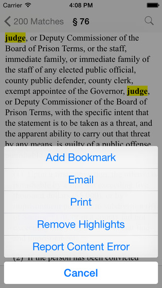 【免費書籍App】CA Penal Code (California Law/Statutes)-APP點子