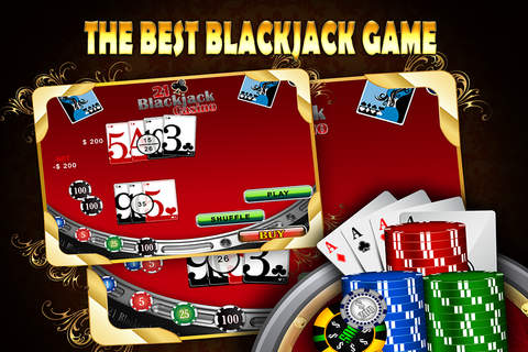 21 Blackjack - Free Texas Holdem Black Jack Card Game screenshot 2