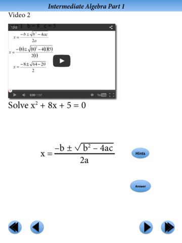 Intermediate Algebra Final Exam Review Part 1 screenshot 4
