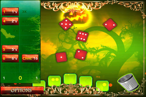 Aaah! 3D Halloween Dice Craps Master Yatzy  - Roller Simulator Casino Lite screenshot 3