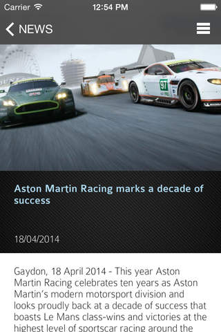 Aston Martin Racing screenshot 4