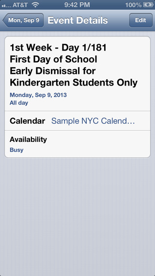 【免費教育App】Natter's NYC School Calendar-APP點子