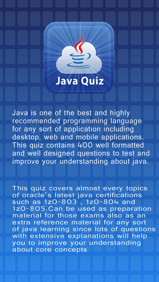 Java Review Quiz