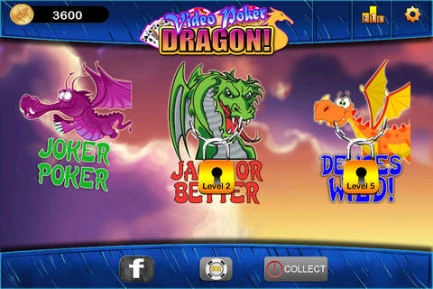 Video Poker Dragon !! screenshot 2