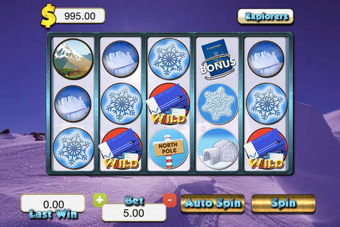 Arctic North Pole Frozen Slots - Ice Spin Casino Game FREE screenshot 2