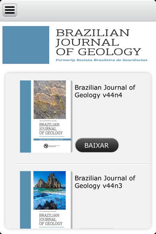 Brazilian Journal of Geology screenshot 2