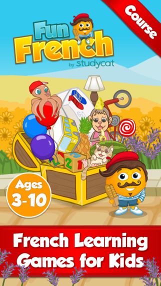 Fun French Course by Studycat: Learn French - Language learning games for kids ages 3-10