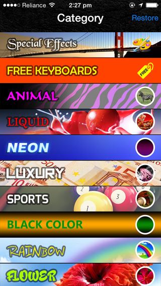 Effects Color Keyboards HD