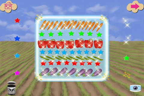 Vegetables Magnet Board Preschool Learning Experience Game screenshot 4