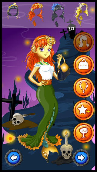 A Mermaid Fins Dress-up Salon - Fairy tale bubble world of fashion style make-up me for kids
