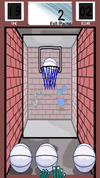 【免費遊戲App】Dropshots: Doodle Basketball Throw Free-APP點子