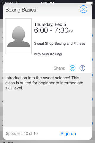 Sweat Shop Boxing & Fitness screenshot 2