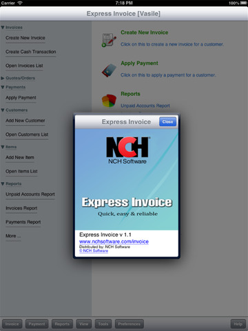 Express Invoice Professional