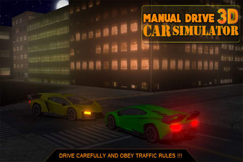 Mannual Drive Car Simulator 3D screenshot 2