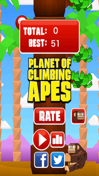 Planet of Climbing Apes - Climb and Avoid the Branches