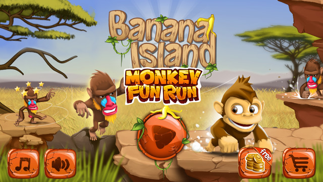 Banana Island Monkey Fun Run: Wild Jungle Ride Adventure Game for Kids