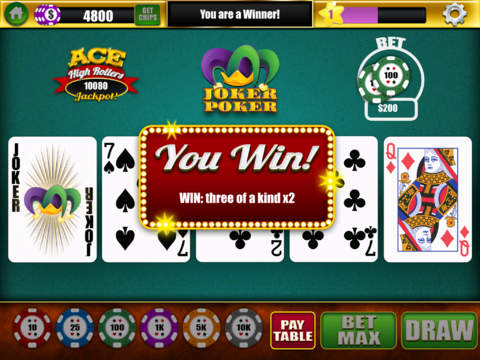 【免費遊戲App】Ace High Rollers Video Poker Casino - Free Jacks or Better, Deuces Wild, and Joker Poker Games-APP點子