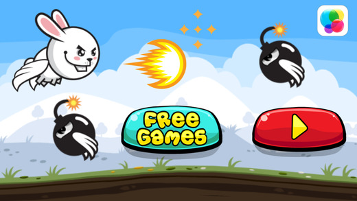 Aaah It’s Flappy the Crazy Rabbit Vs Angry Clumsy Bombs Christmas HD Free Edition