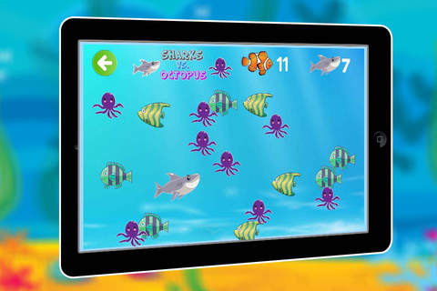 Sharks Vs Octopus : Family Friendly Kids Game screenshot 3