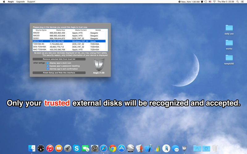 Aegis – 阻止移动设备访问 Mac[OS X]丨反斗限免