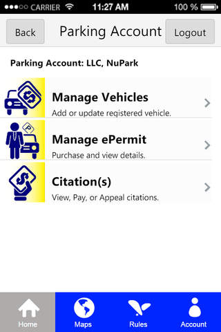 Platinum Parking Mobile screenshot 2