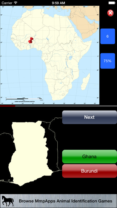 GeoAfrica Screenshot on iOS