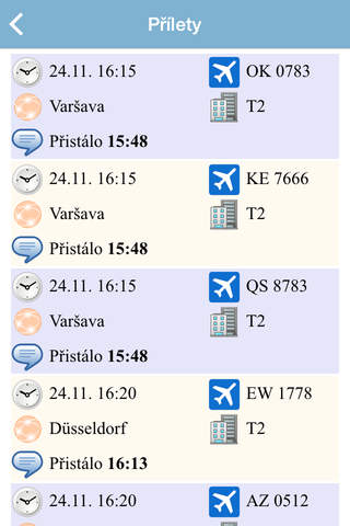 Prague Airport Flight Status screenshot 3