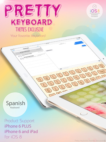 【免費工具App】PrettyKeyboard ThemesExclusive Spanish language-APP點子